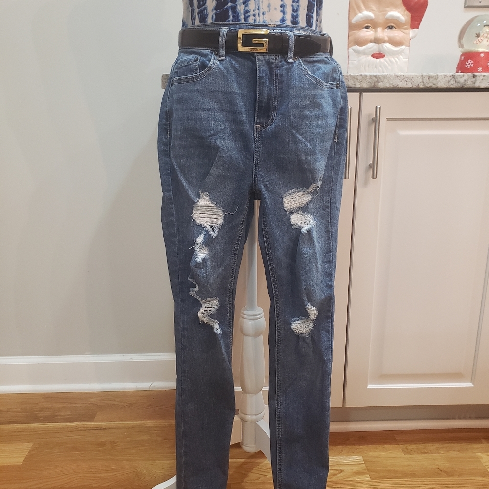 Blue Spice High Waist Skinny Jeans